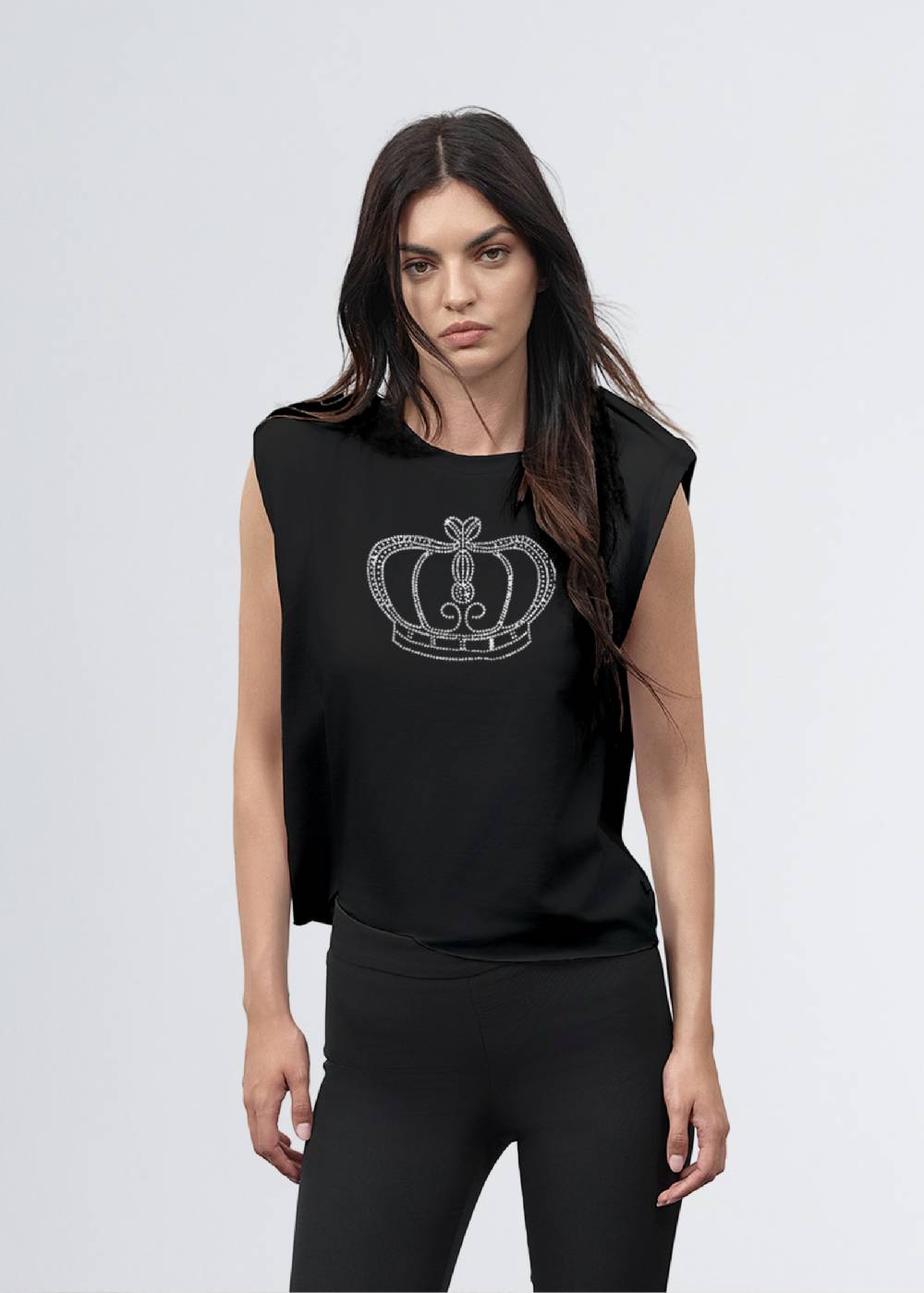 Paola T. T-shirt smanicata Queen Grande vendita
