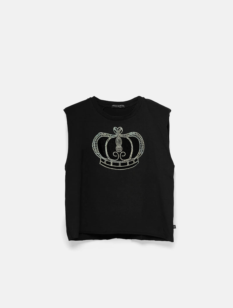 Paola T. T-shirt smanicata Queen Grande vendita