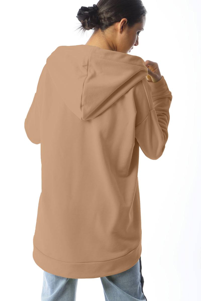 Paola T. Felpa oversize con cappuccio Italy