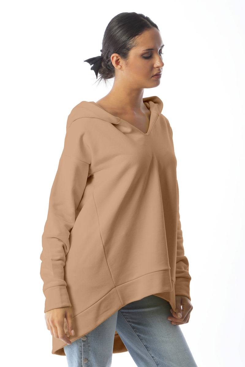Paola T. Felpa oversize con cappuccio Italy