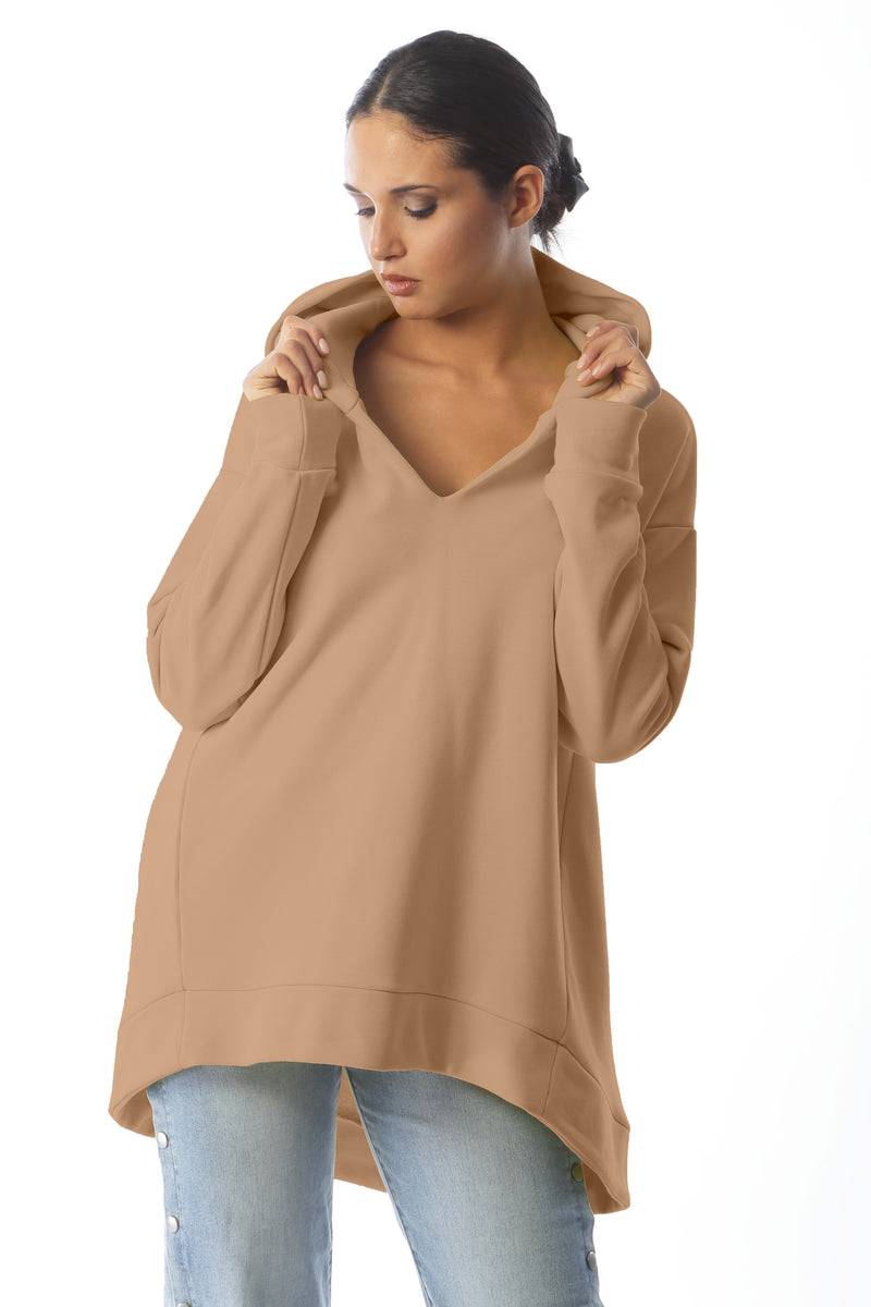 Paola T. Felpa oversize con cappuccio Italy