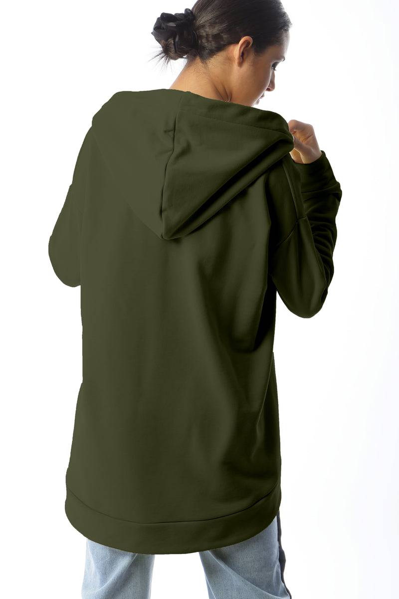 Paola T. Felpa oversize con cappuccio Italia