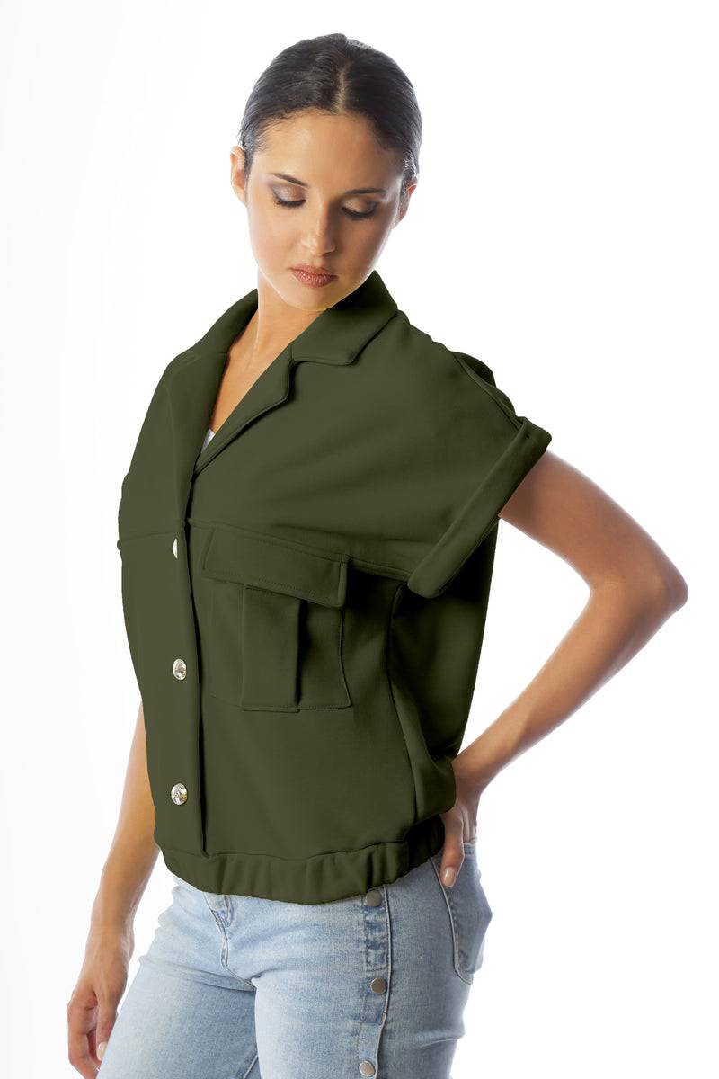 Paola T. Felpa in cotone stretch Nuovo