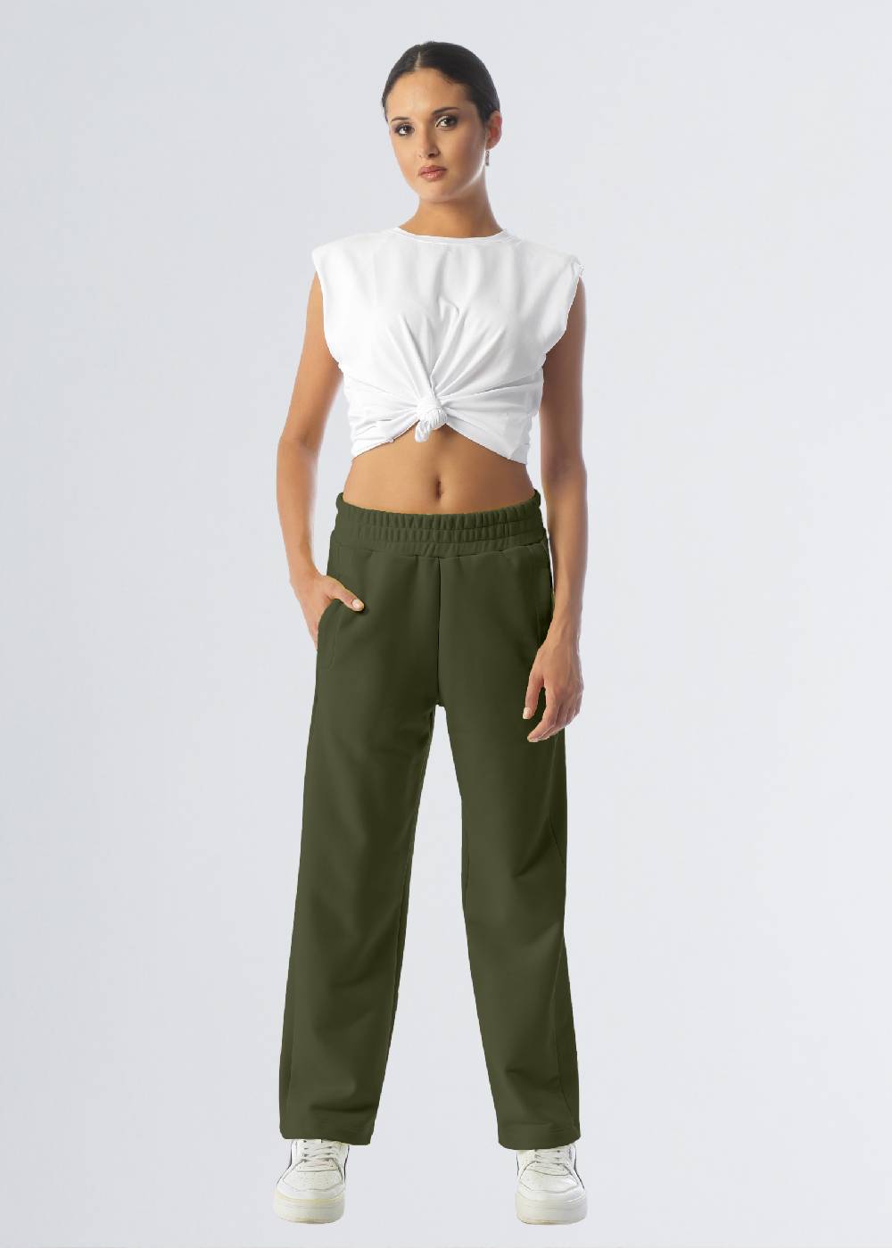 Paola T. Pantalone in cotone stretch Qualità Garantita