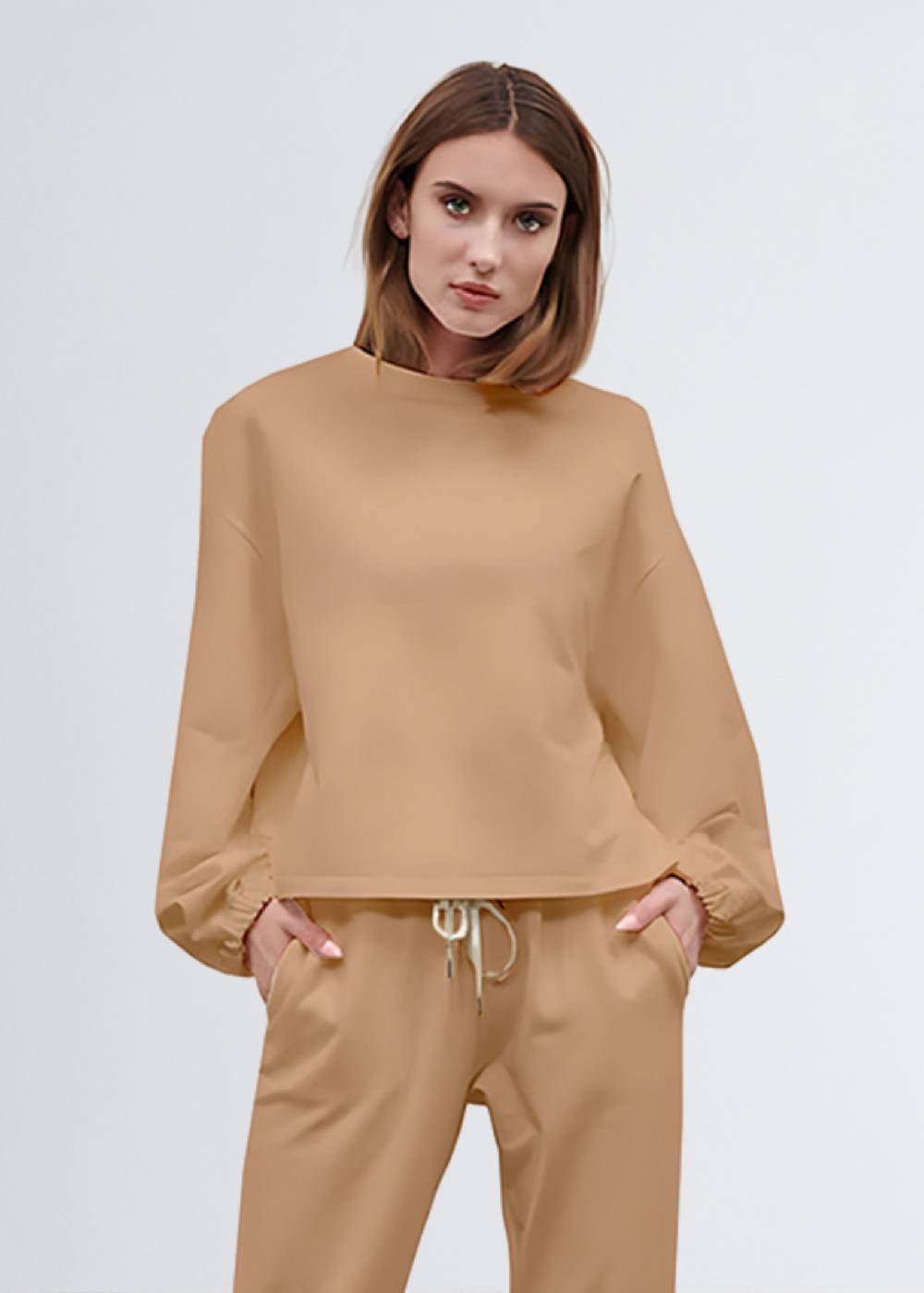 Paola T. Felpa in cotone stretch Fino Al -60%