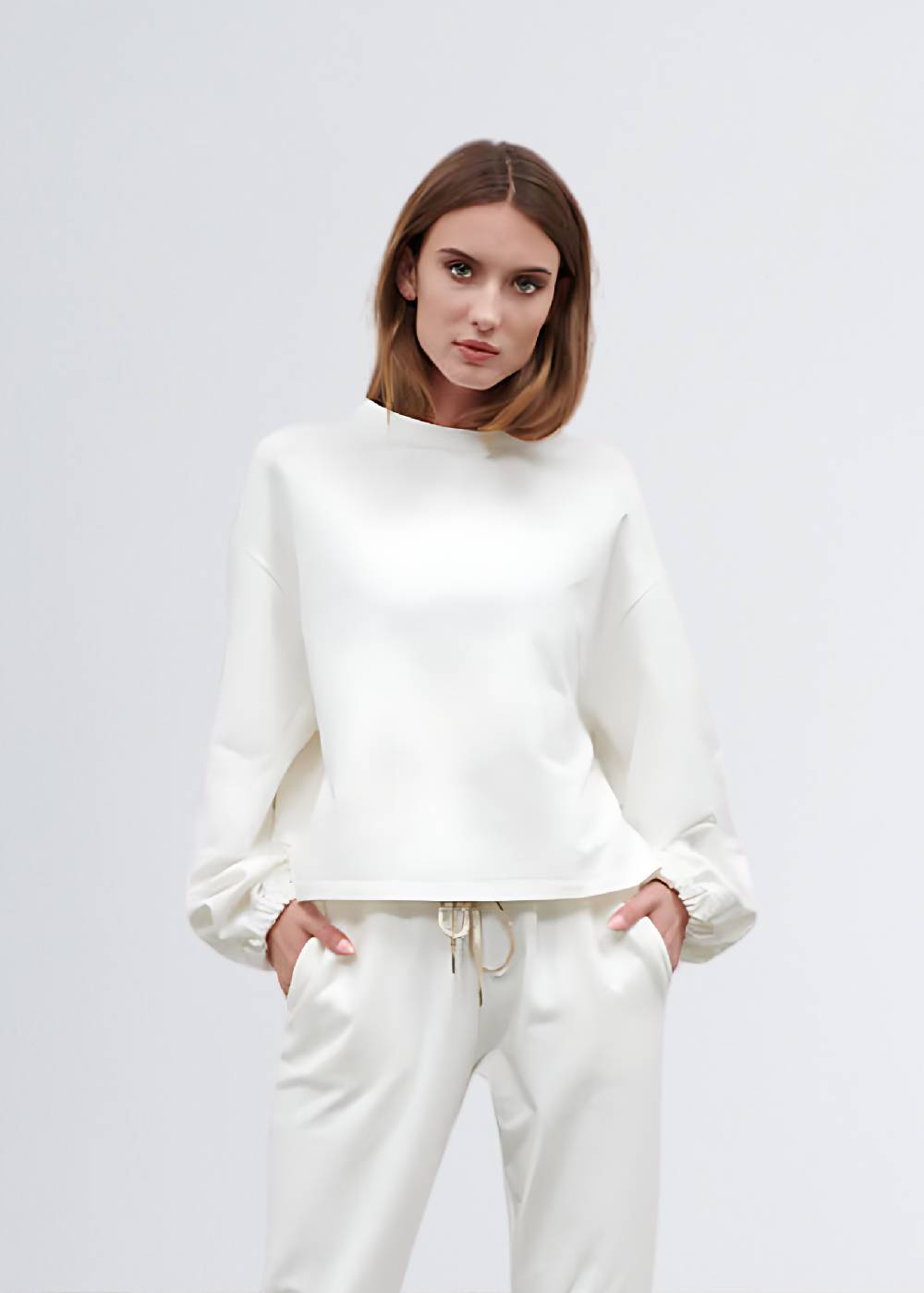 Paola T. Felpa in cotone stretch Affare Del Giorno