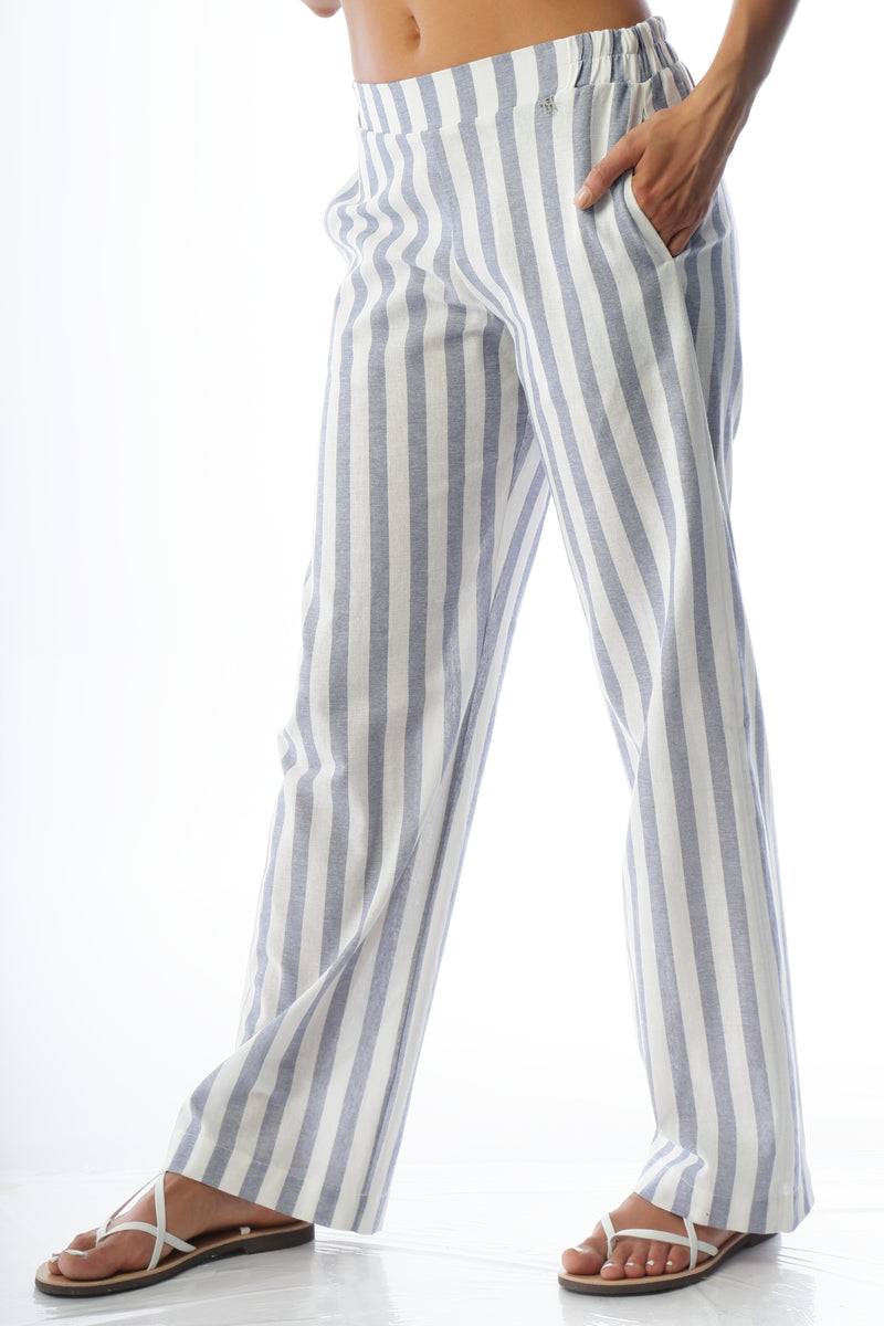 Paola T. Pantalone palazzo in puro cotone Convenienza