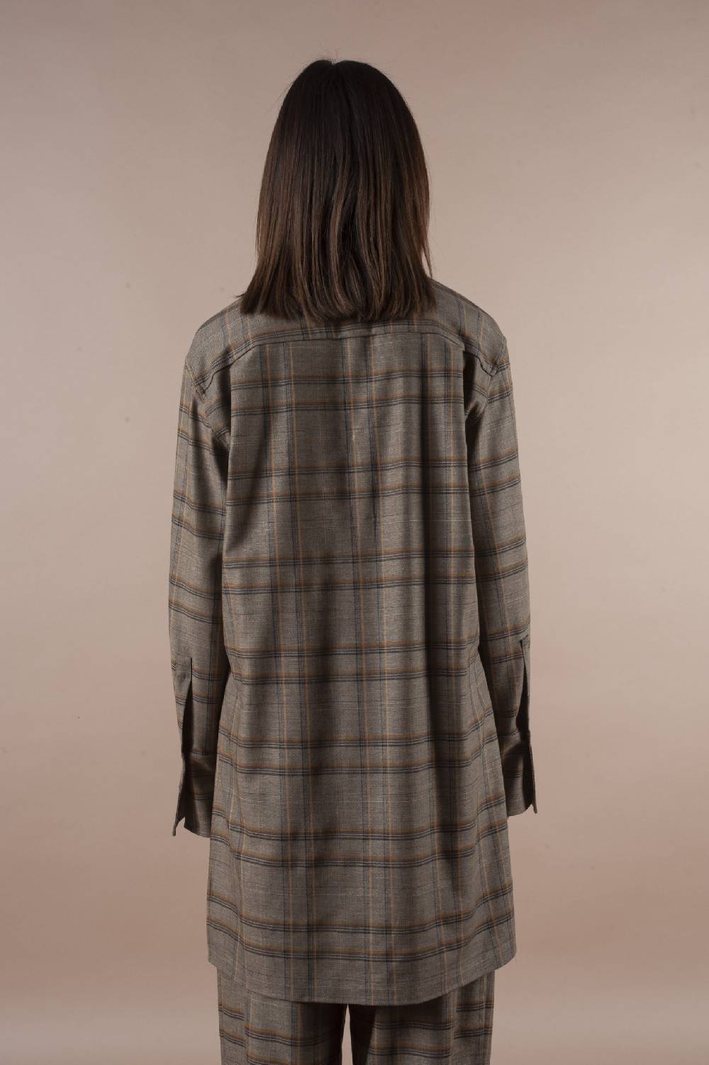 Pdr Phisique Du Role PHISIQUE DU ROLE SHIRT IN LIGHT TARTAN VIRGIN WOOL Nuovo
