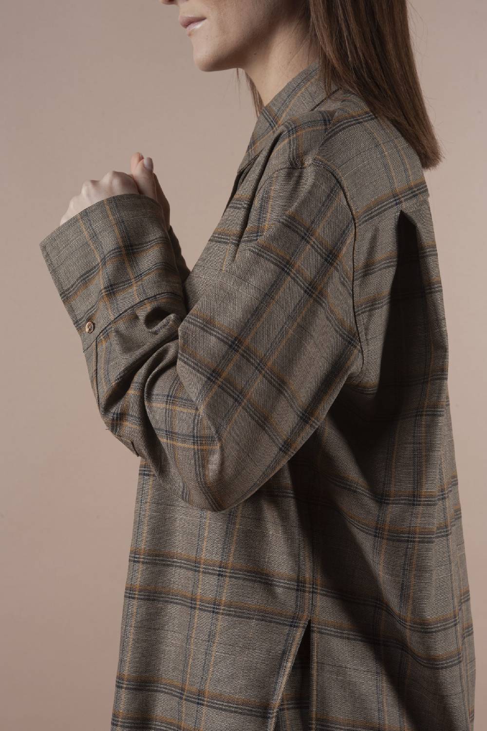 Pdr Phisique Du Role PHISIQUE DU ROLE SHIRT IN LIGHT TARTAN VIRGIN WOOL Nuovo