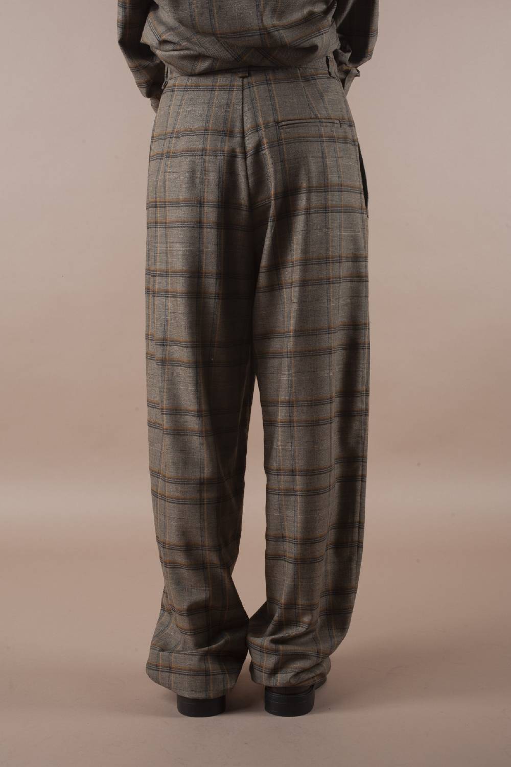 Pdr Phisique Du Role PHISIQUE DU ROLE MANNISH PANTS IN LIGHT TARTAN VIRGIN WOOL Vendita