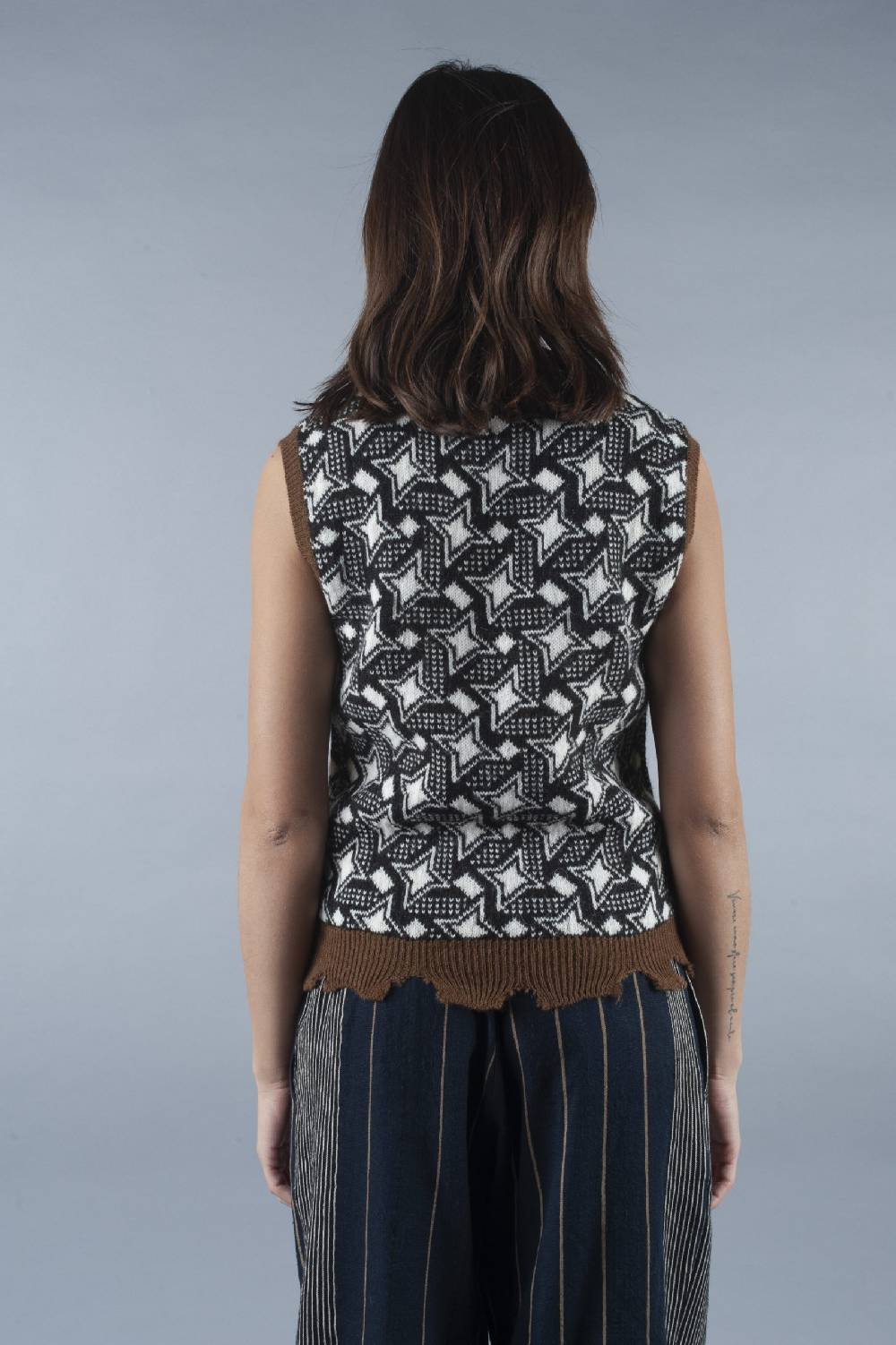 Pdr Phisique Du Role PHISIQUE DU ROLE TOP SWEATER JAQUARD IN ALPACA Promozione