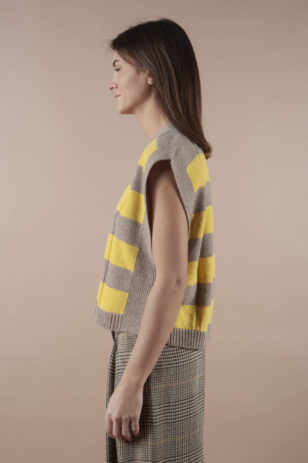 Pdr Phisique Du Role PHISIQUE DU ROLE STRIPED SWEATER TOP IN MERINOS WOOL Spedizione Gratuita