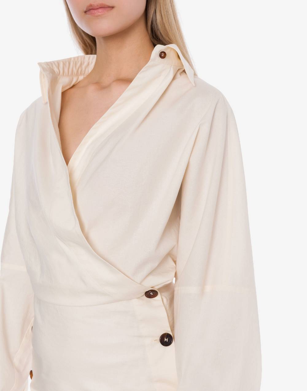 Philosophy Di Lorenzo Serafini Abito in cotone stretch con bottoni Acquista Ora