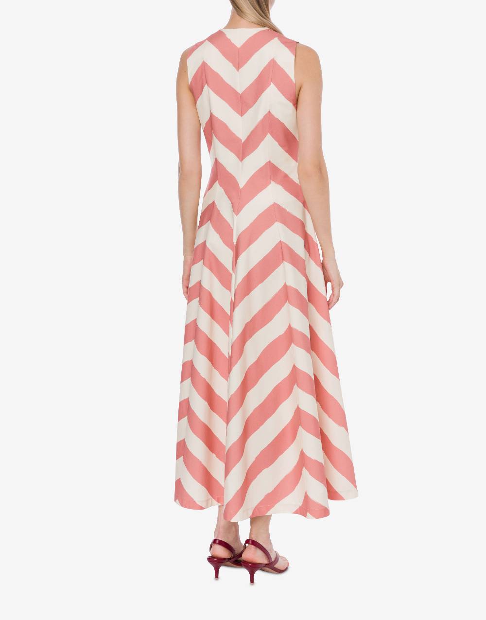 Philosophy Di Lorenzo Serafini Abito chemisier a righe in cotone stretch Fino Al -60%