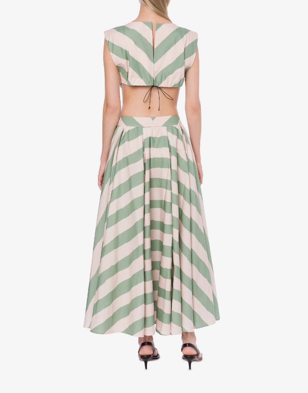 Philosophy Di Lorenzo Serafini Abito a righe in cotone stretch Shopping Online