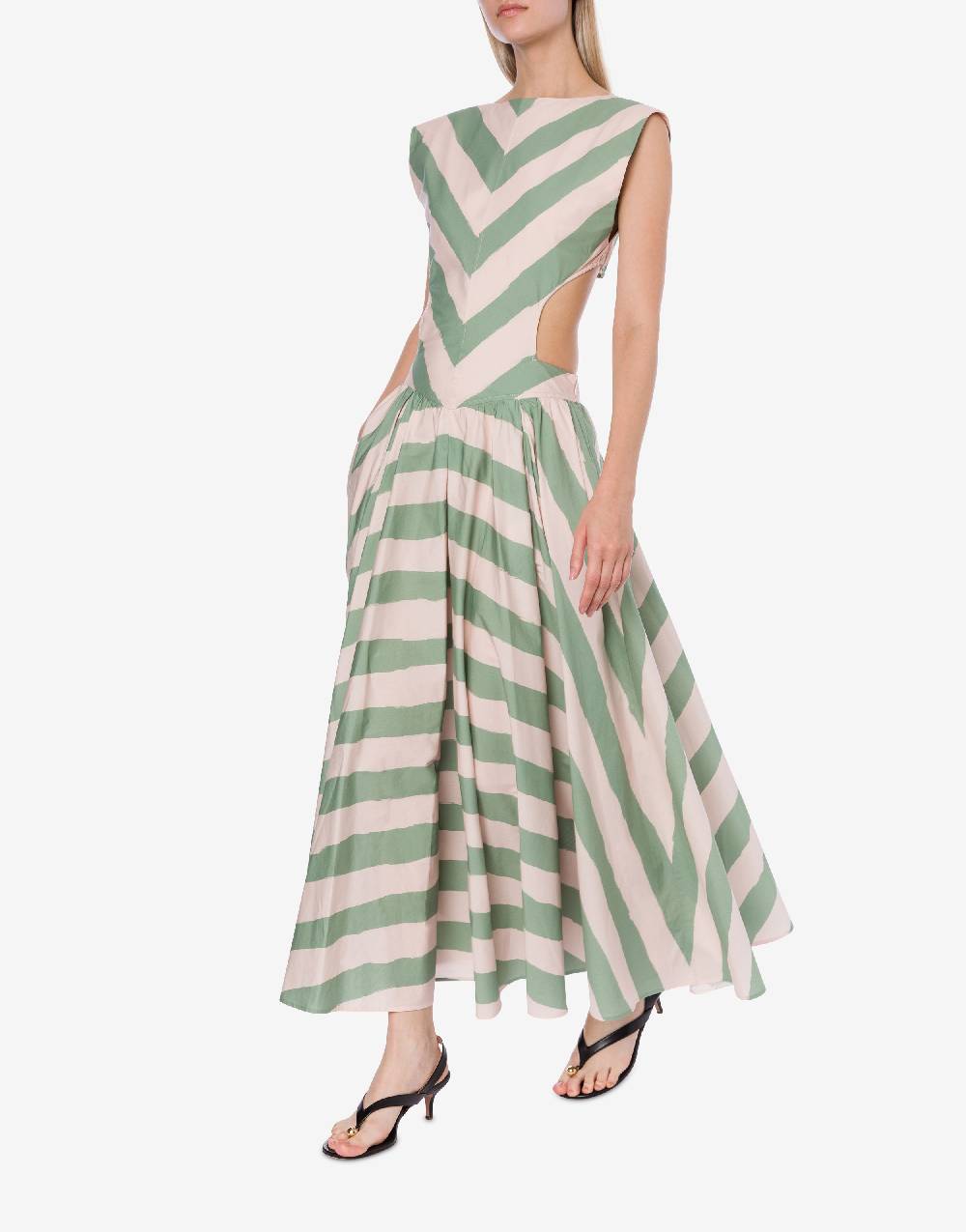 Philosophy Di Lorenzo Serafini Abito a righe in cotone stretch Shopping Online