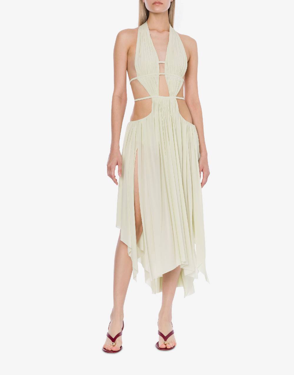 Philosophy Di Lorenzo Serafini Abito in jersey drappeggiato con cut-out Offerta