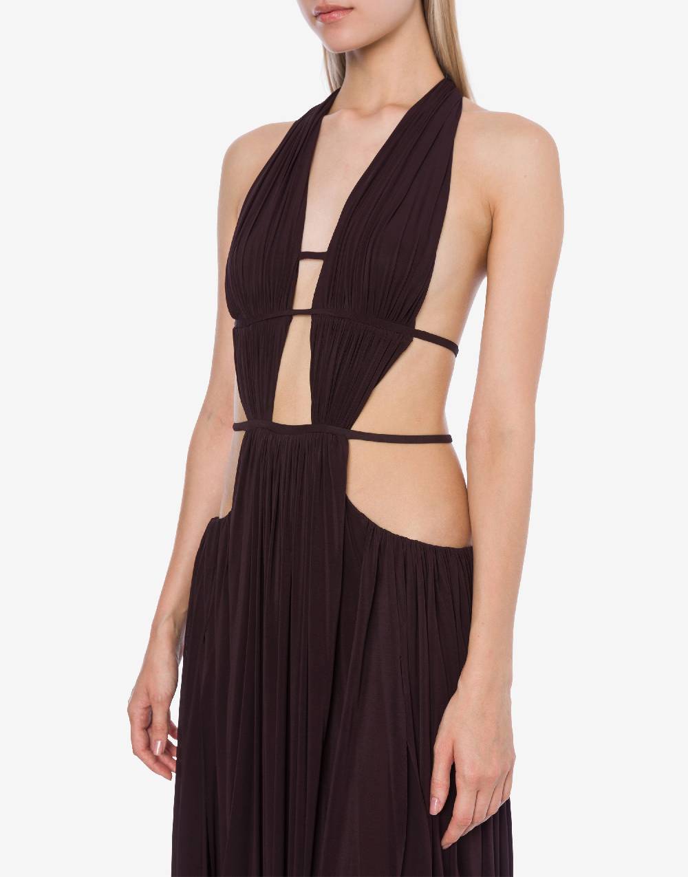 Philosophy Di Lorenzo Serafini Abito in jersey drappeggiato con cut-out Economico