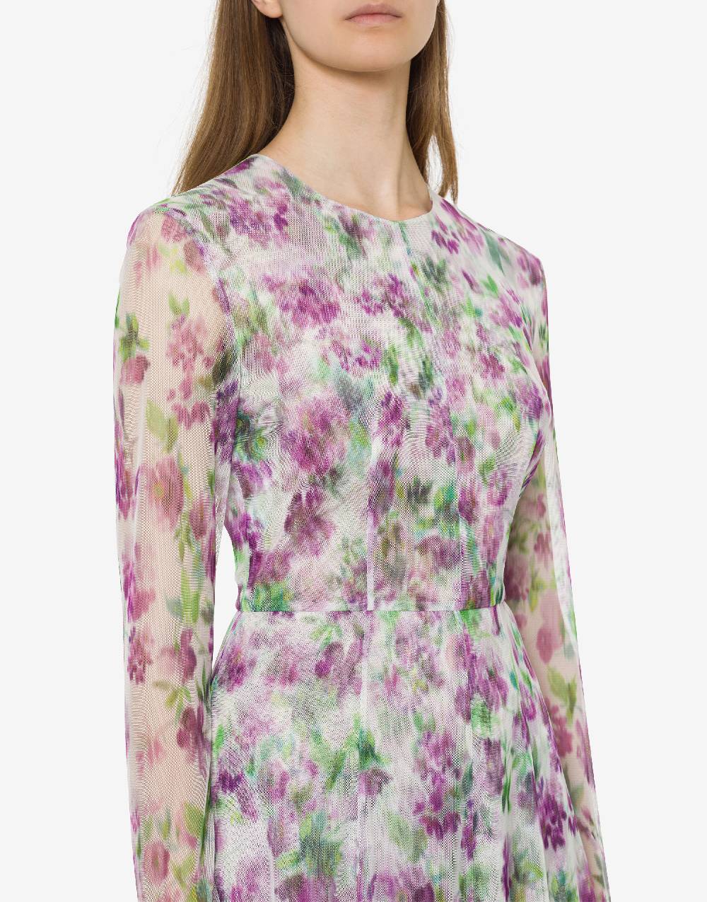 Philosophy Di Lorenzo Serafini Abito in tulle con stampa fiori Saldi Di Fabbrica