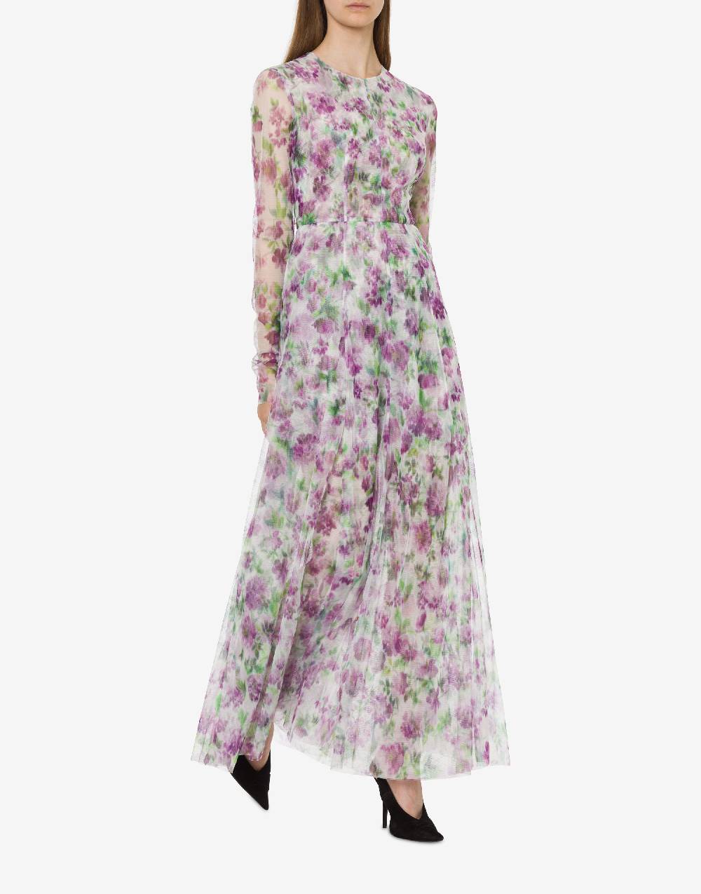 Philosophy Di Lorenzo Serafini Abito in tulle con stampa fiori Saldi Di Fabbrica