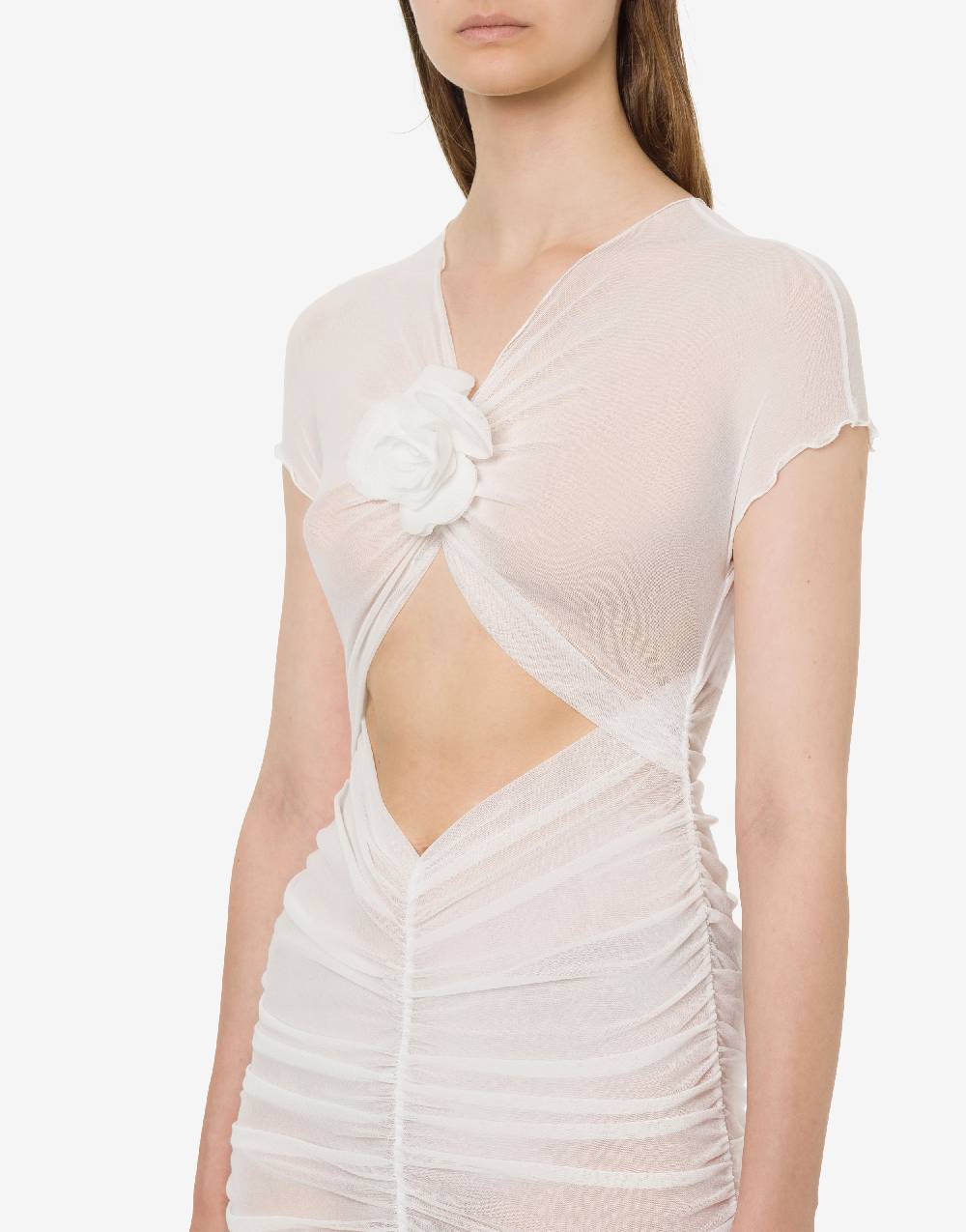 Philosophy Di Lorenzo Serafini Minidress beachwear in tulle stretch Nuova