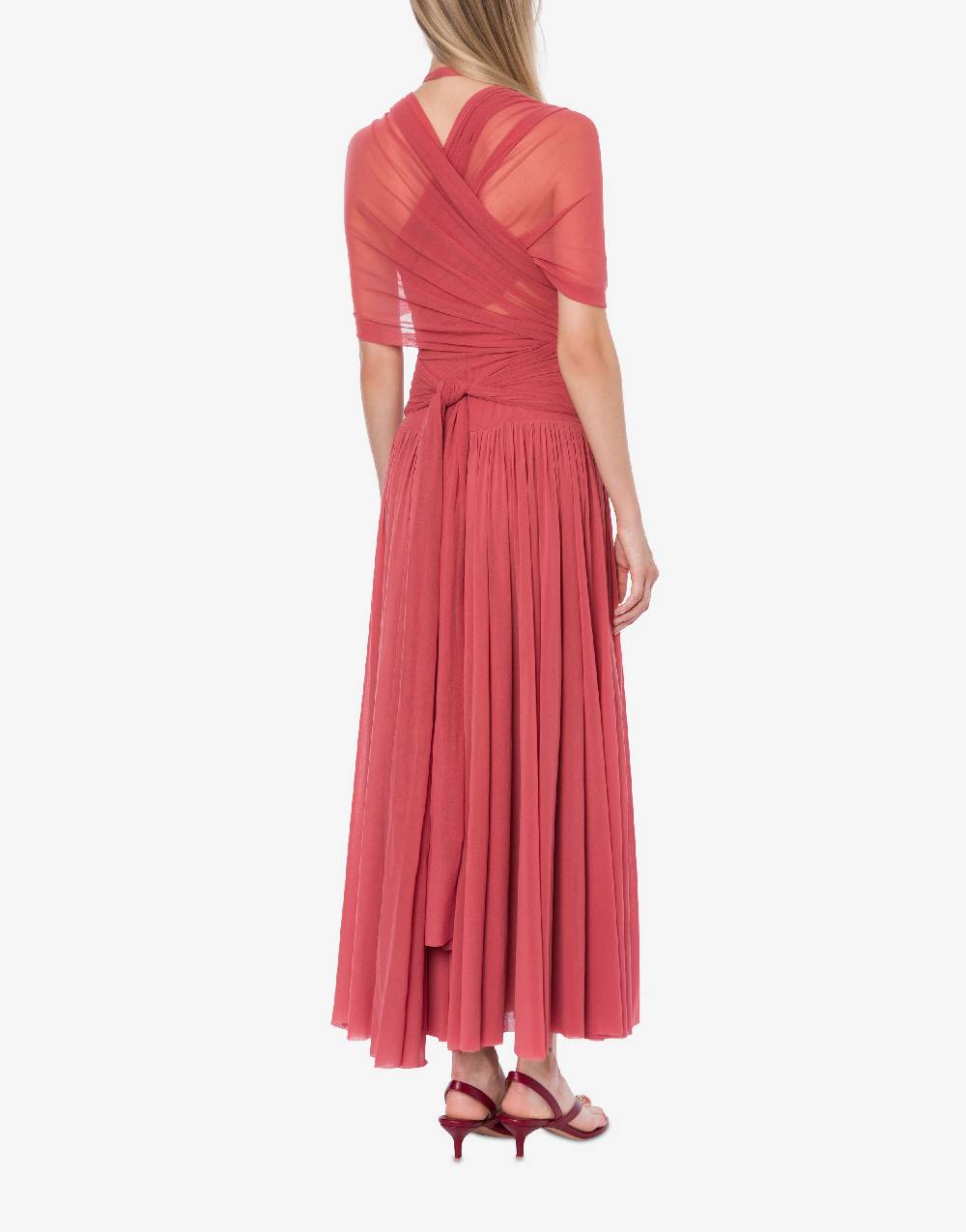 Philosophy Di Lorenzo Serafini Abito in tulle stretch con allacciatura a fiocco Promozione