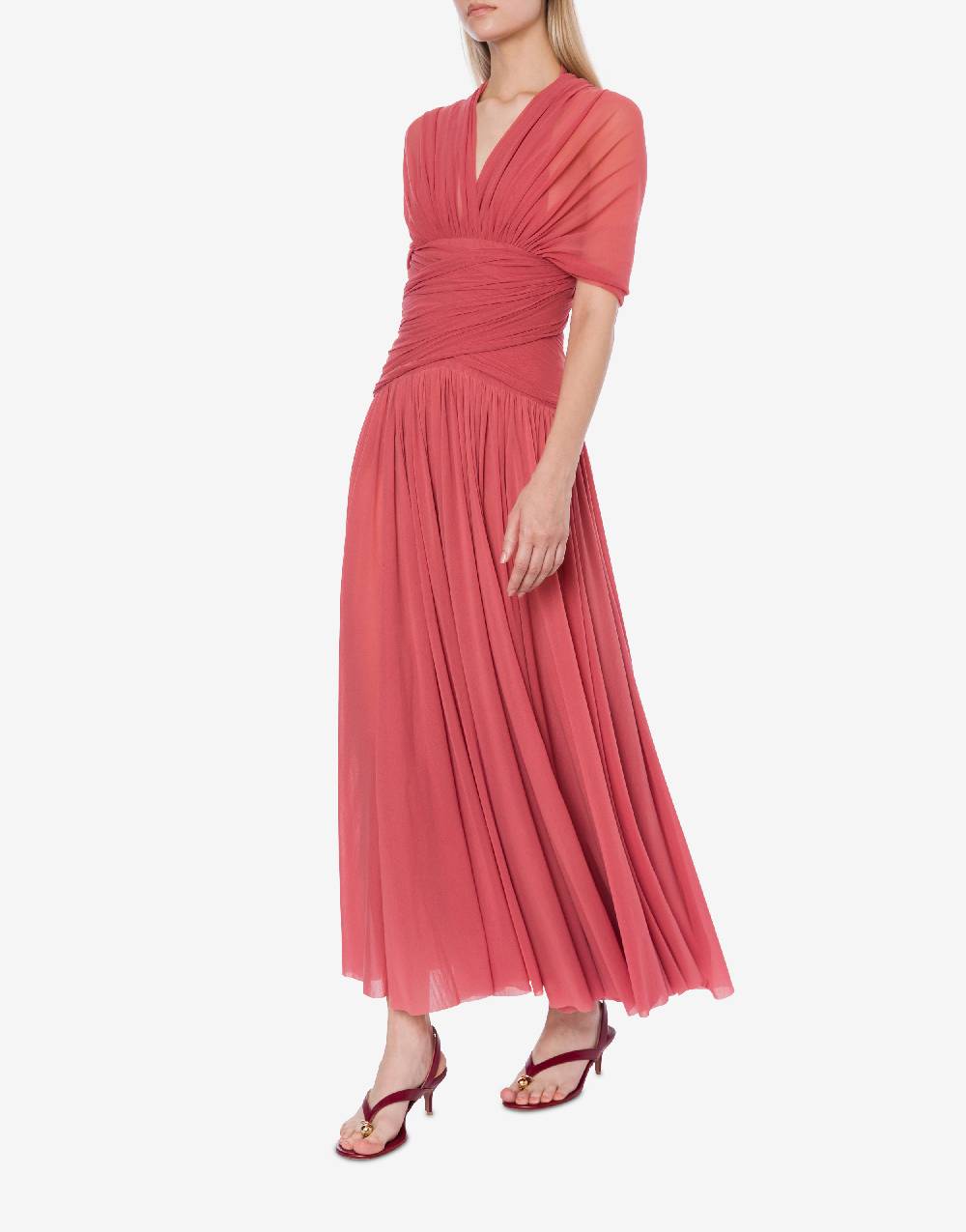 Philosophy Di Lorenzo Serafini Abito in tulle stretch con allacciatura a fiocco Promozione