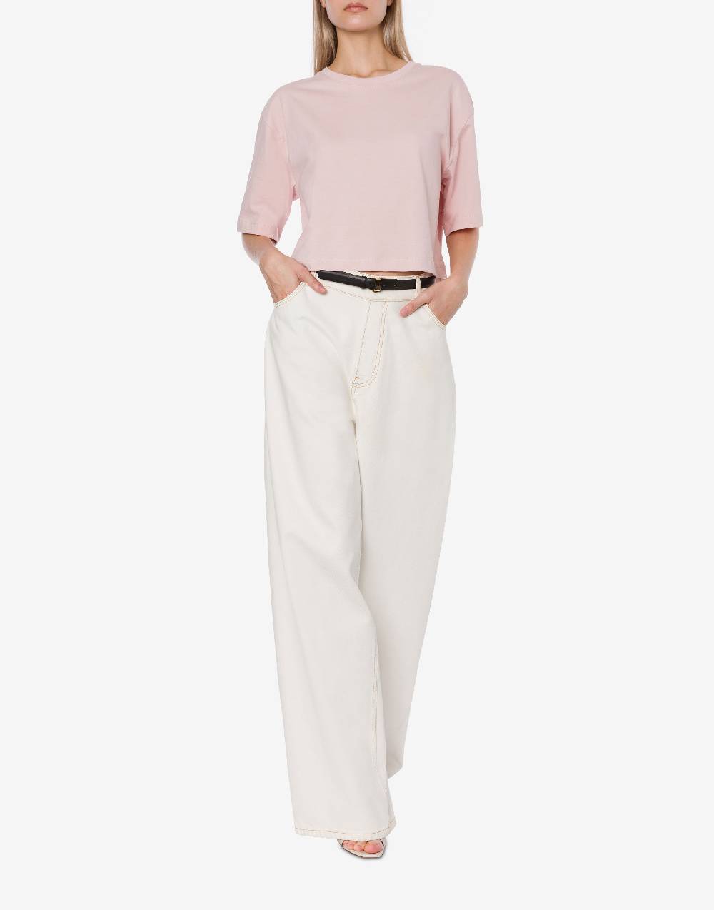 Philosophy Di Lorenzo Serafini Pantalone oversize in denim bleach Spedizione Gratuita