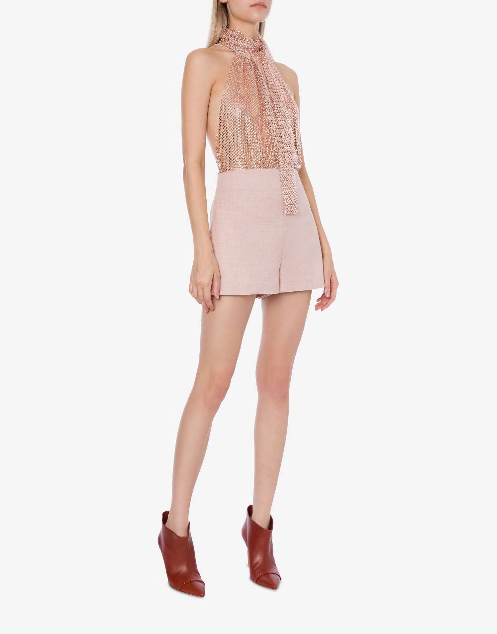 Philosophy Di Lorenzo Serafini Short in tela di misto lino Pezzi Unici