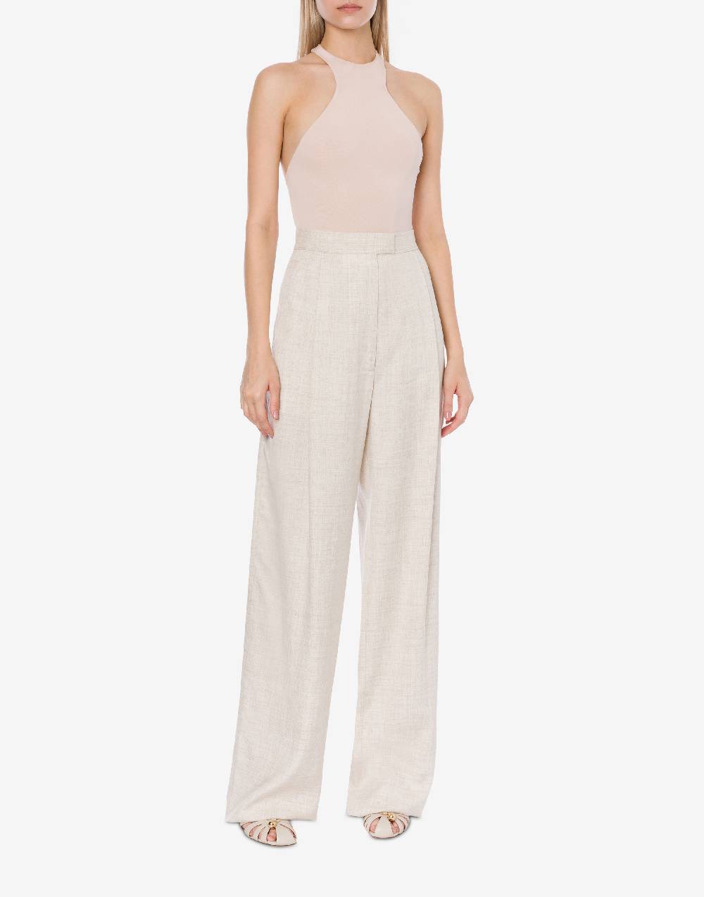 Philosophy Di Lorenzo Serafini Pantalone in tela di misto lino Negozi Online
