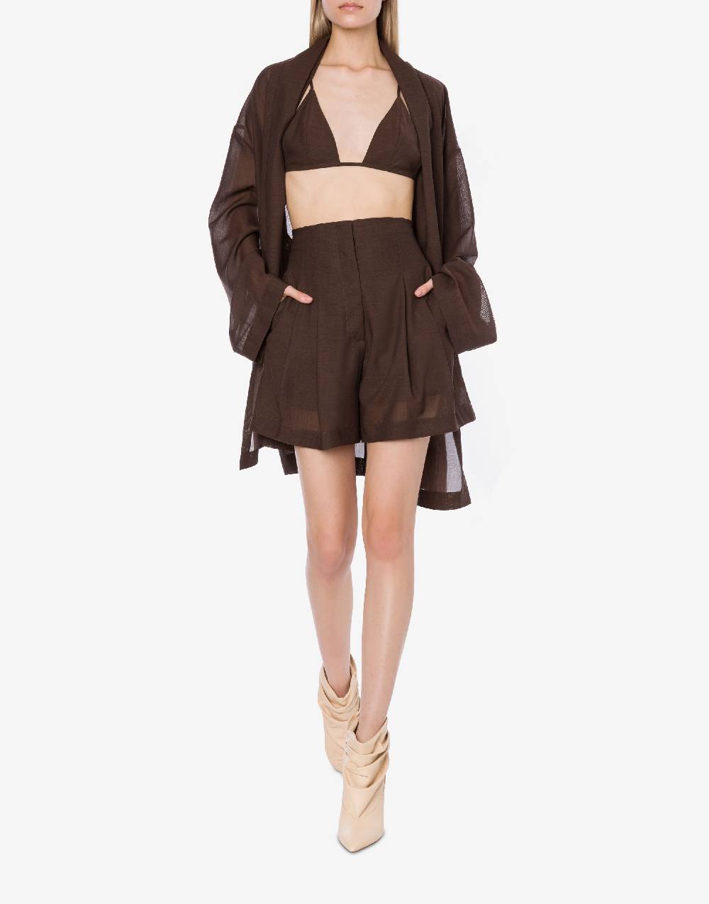 Philosophy Di Lorenzo Serafini Short in voile di lana Acquista Ora