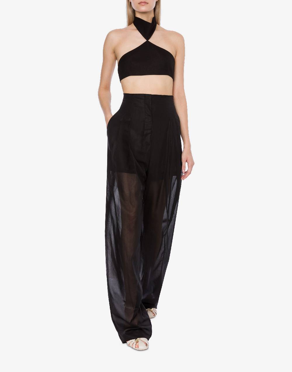 Philosophy Di Lorenzo Serafini Pantalone ampio in voile di lana Consegna Veloce