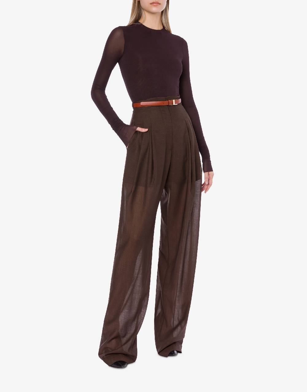 Philosophy Di Lorenzo Serafini Pantalone ampio in voile di lana Fino Al -60%