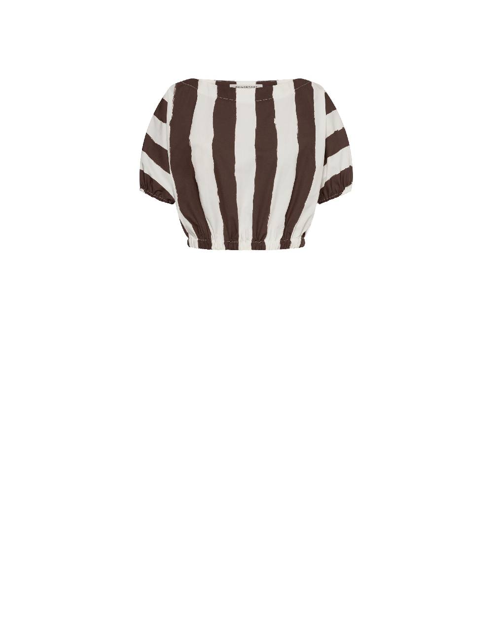 Philosophy Di Lorenzo Serafini Blusa crop a righe in cotone stretch Shopping Online