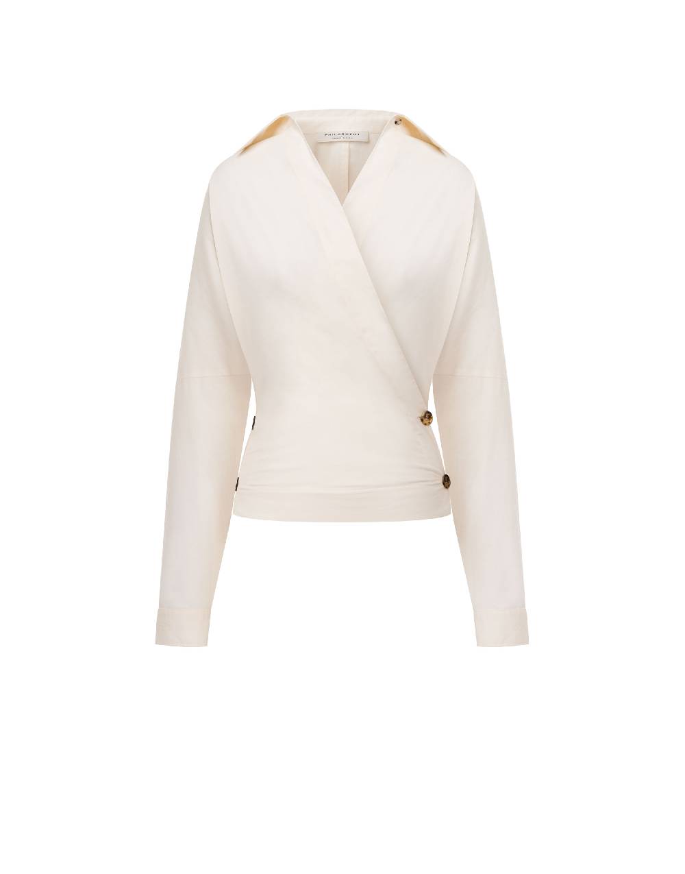 Philosophy Di Lorenzo Serafini Camicia in cotone stretch con bottoni Sottocosto