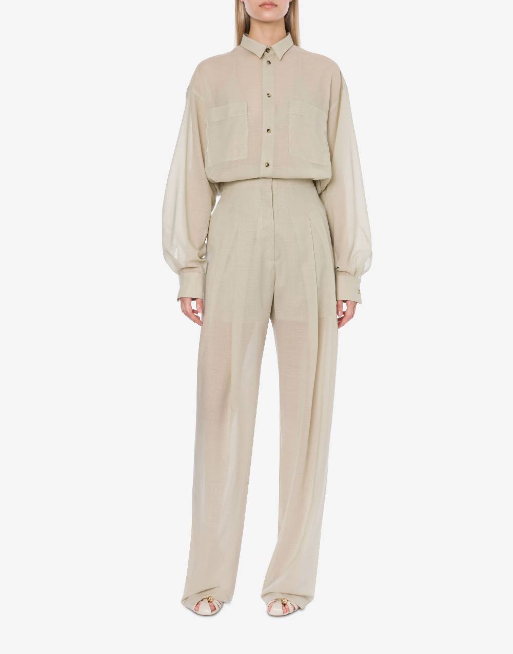 Philosophy Di Lorenzo Serafini Camicia oversize in voile di lana Novità