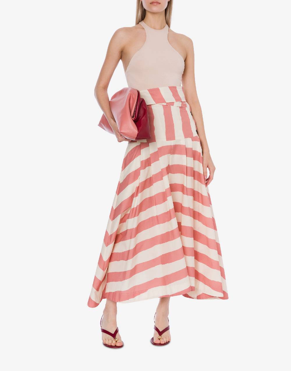 Philosophy Di Lorenzo Serafini Gonna a righe in cotone stretch Vendita Calda