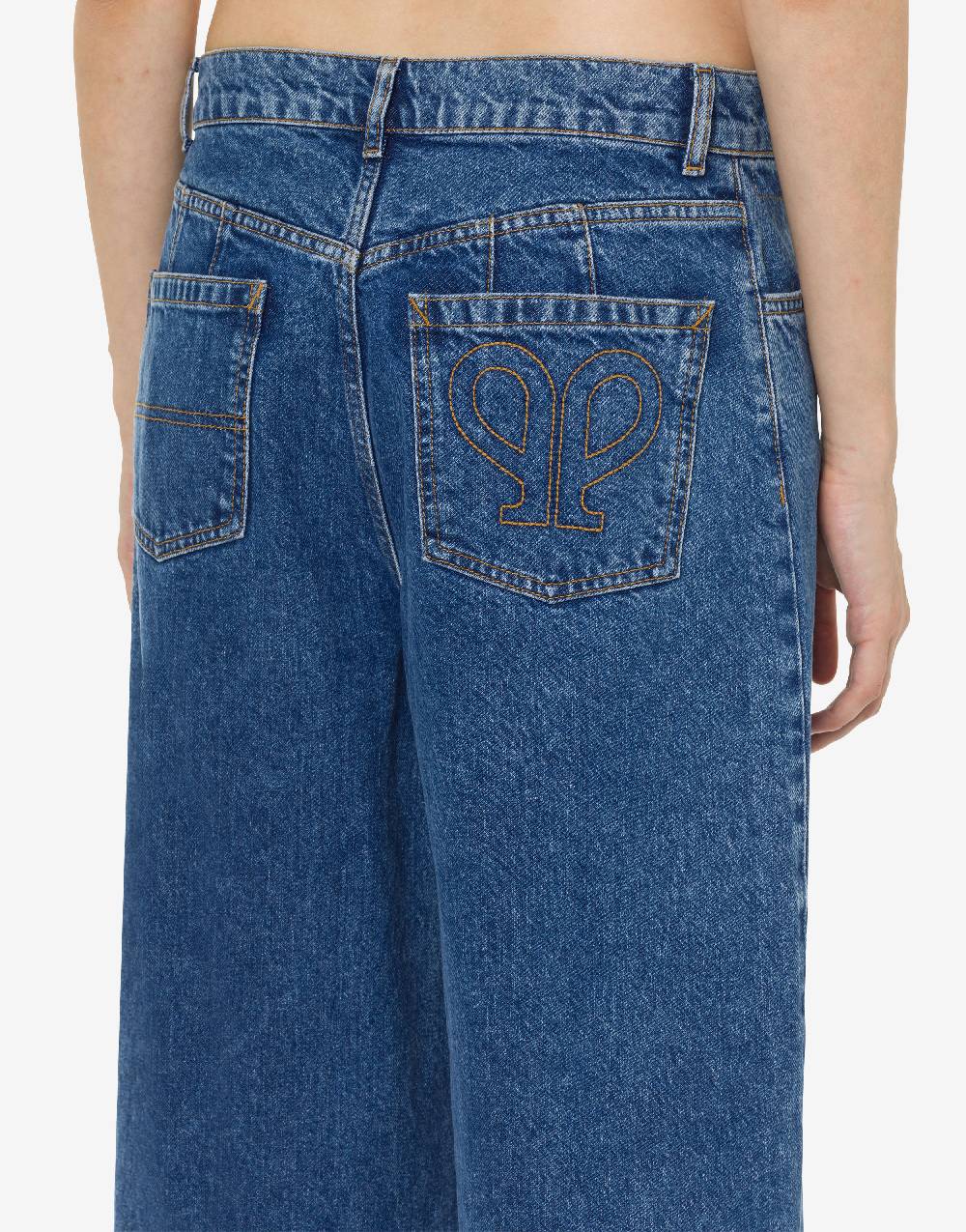 Philosophy Di Lorenzo Serafini Pantalone oversize in denim Vendite Flash