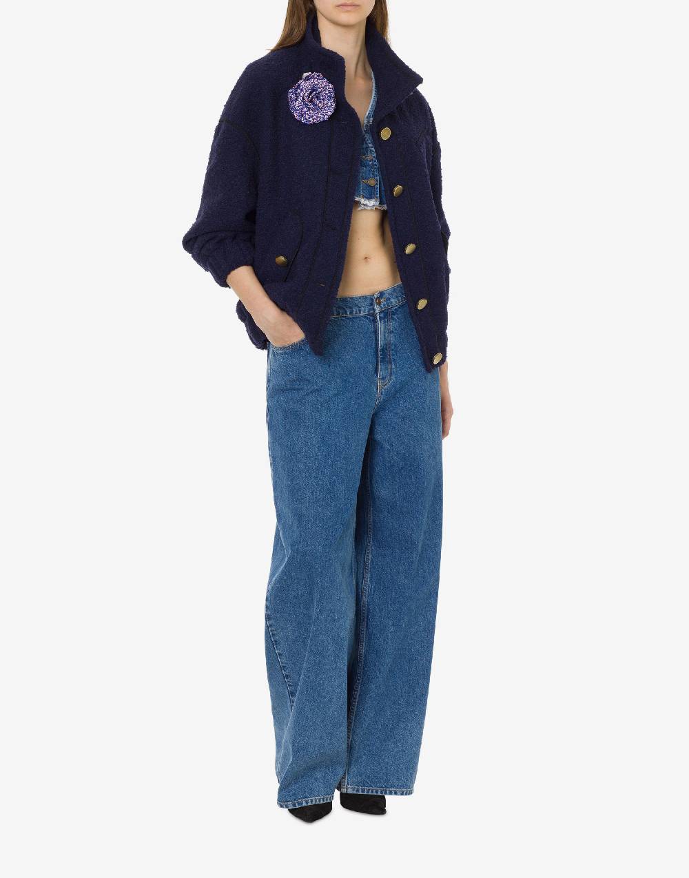 Philosophy Di Lorenzo Serafini Bomber in stuoia bouclé In Saldo