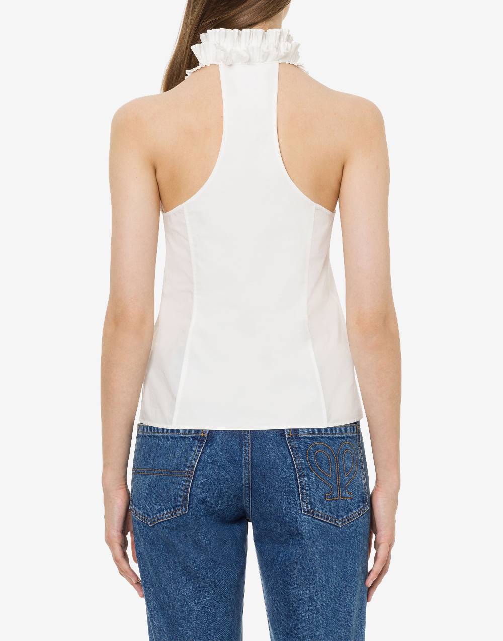 Philosophy Di Lorenzo Serafini Top in popeline con plastron Promozione Limitata