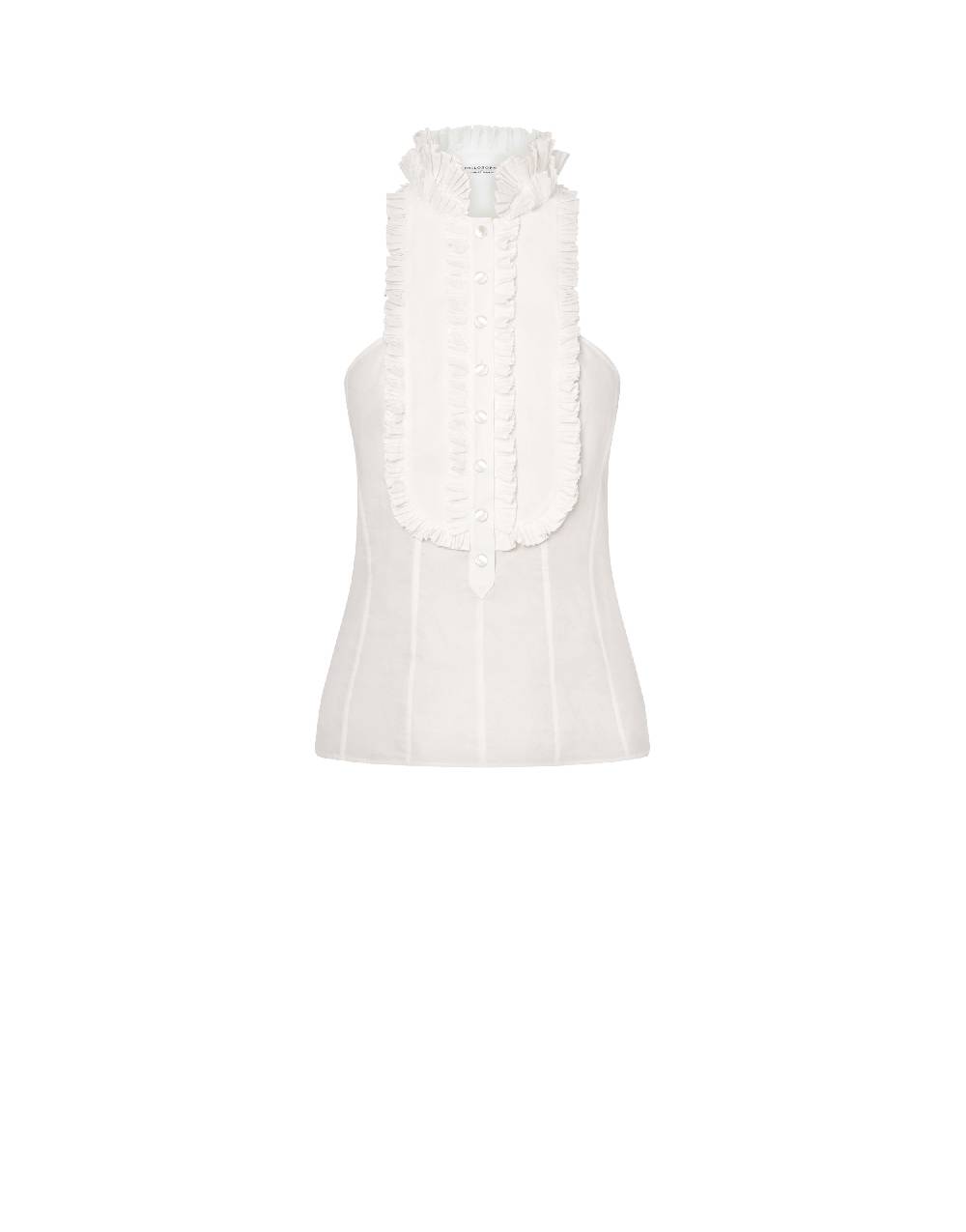 Philosophy Di Lorenzo Serafini Top in popeline con plastron Promozione Limitata