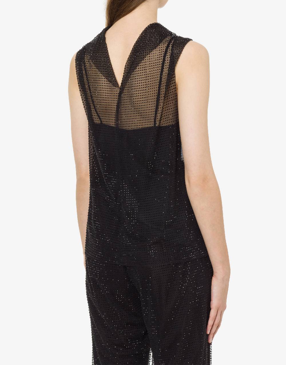 Philosophy Di Lorenzo Serafini Top in tulle con strass Shopping Online