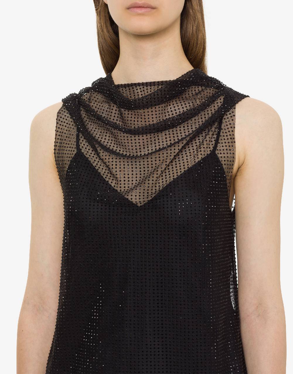 Philosophy Di Lorenzo Serafini Top in tulle con strass Shopping Online