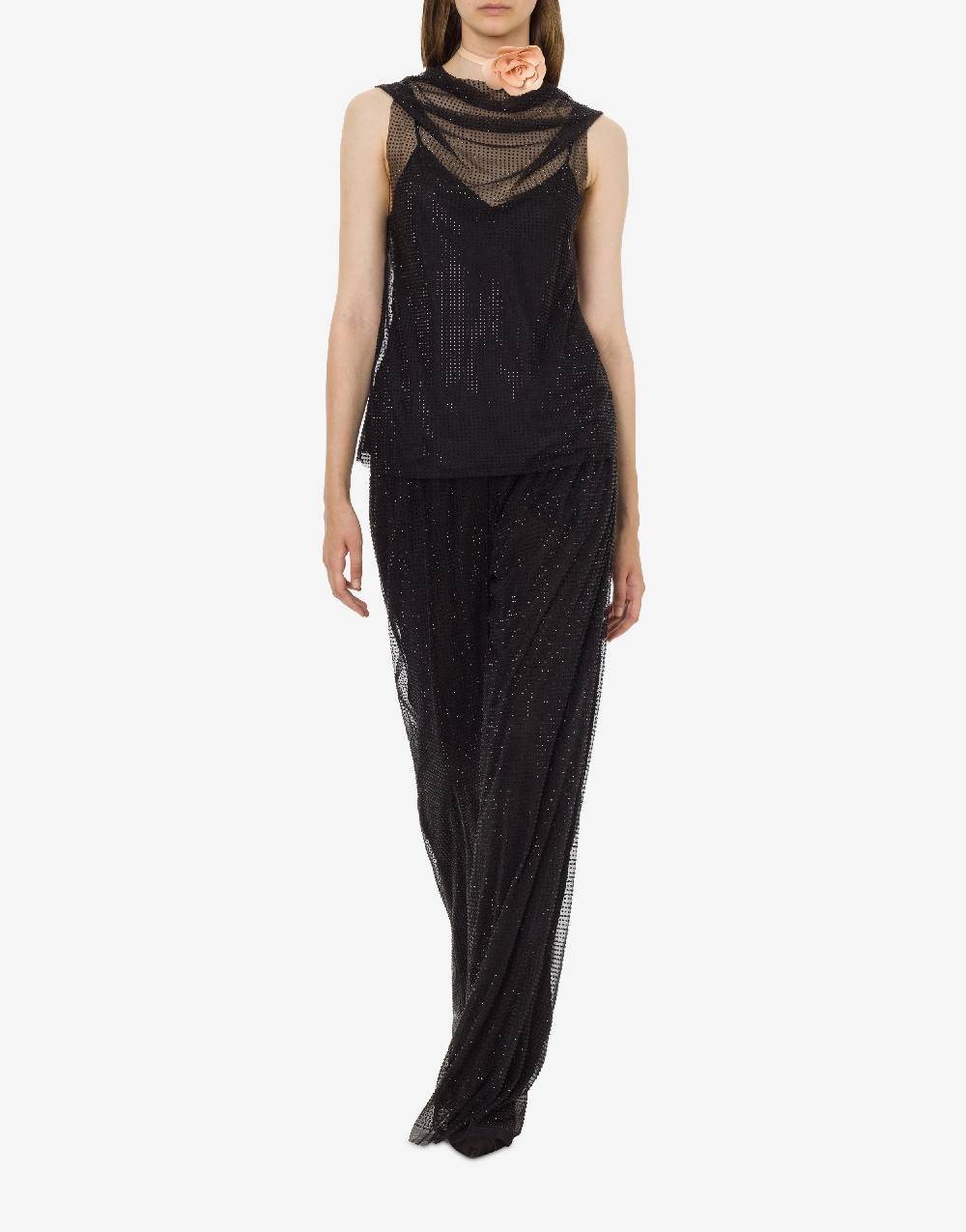 Philosophy Di Lorenzo Serafini Top in tulle con strass Shopping Online