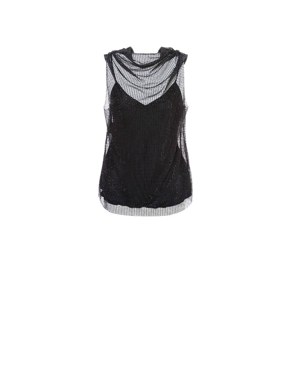 Philosophy Di Lorenzo Serafini Top in tulle con strass Shopping Online