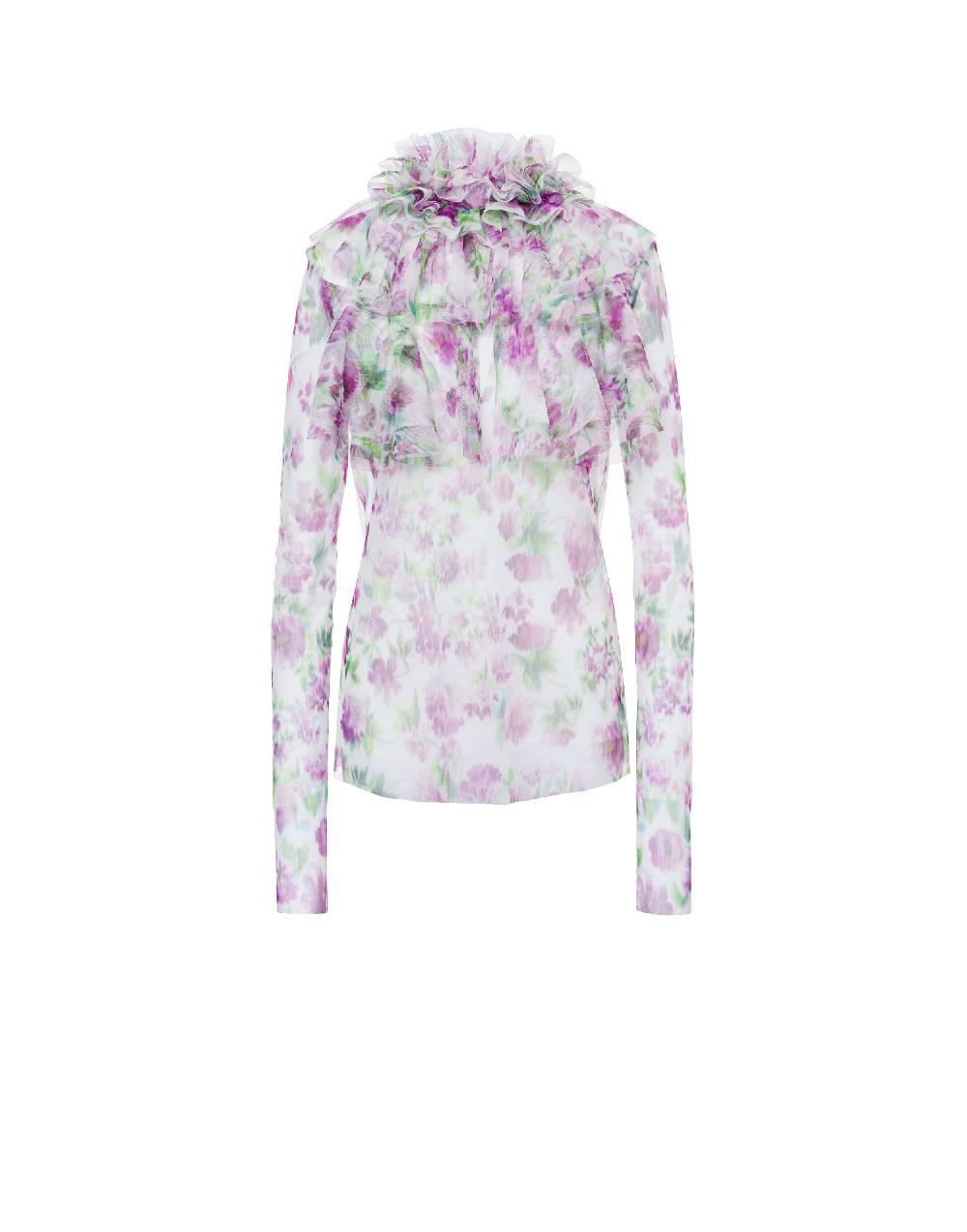 Philosophy Di Lorenzo Serafini Blusa in tulle con stampa fiori Prezzo Ridotto