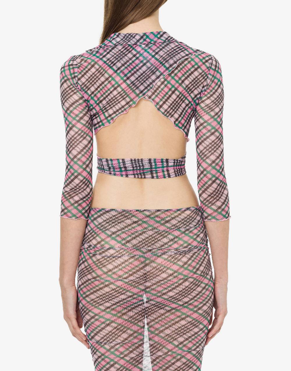 Philosophy Di Lorenzo Serafini Crop top beachwear in tulle Check Convenienza