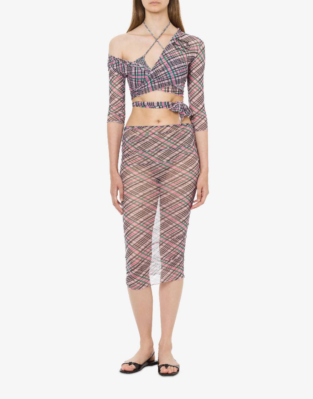 Philosophy Di Lorenzo Serafini Crop top beachwear in tulle Check Convenienza