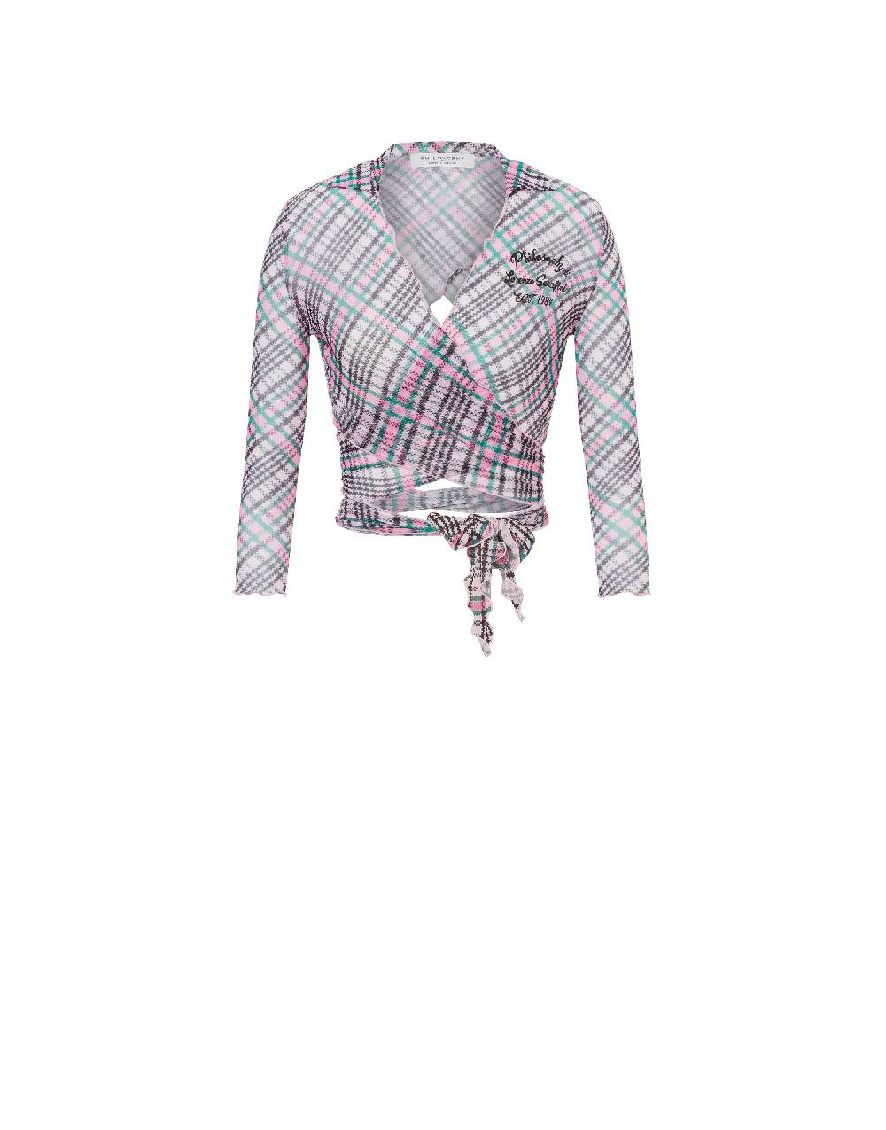 Philosophy Di Lorenzo Serafini Crop top beachwear in tulle Check Convenienza