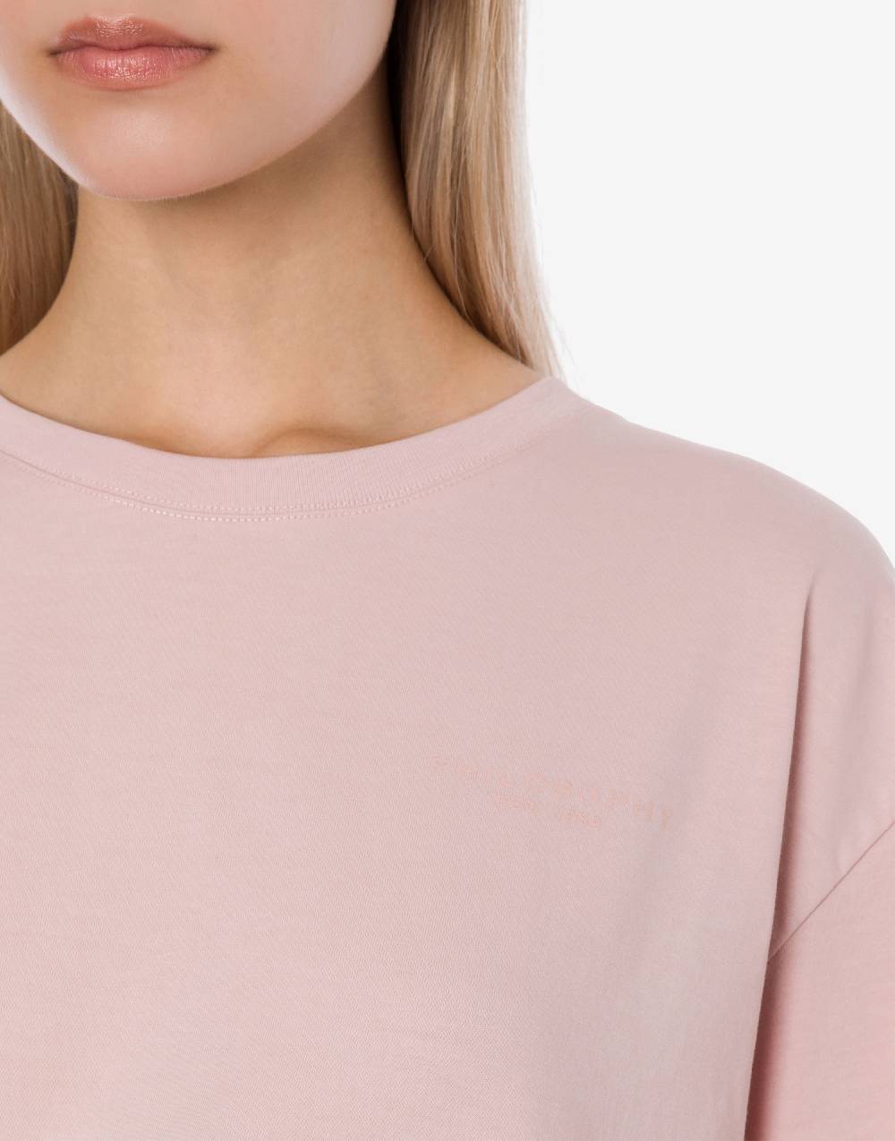 Philosophy Di Lorenzo Serafini T-shirt crop in jersey con logo Promozione